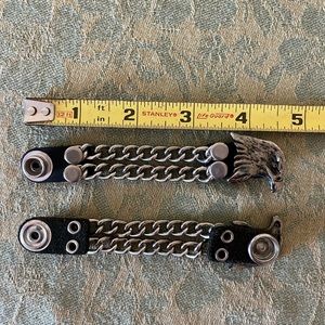 Eagle and chain Vest extenders, snap